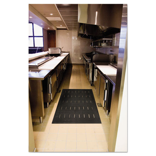 Free Flow Comfort Utility Floor Mat, 36 X 48, Black