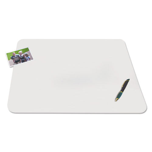 Krystalview Desk Pad With Antimicrobial Protection, Matte Finish, 24 X 19,  Clear