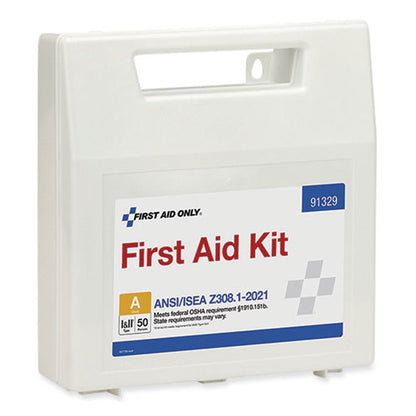 Ansi 2021 First Aid Kit For 50 People, 184 Pieces, Plastic Case