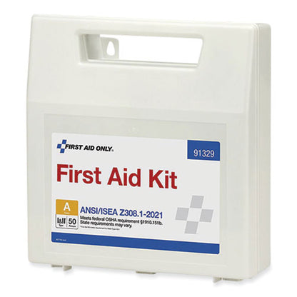 Ansi 2021 First Aid Kit For 50 People, 184 Pieces, Plastic Case