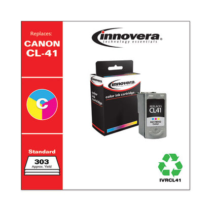 Remanufactured Tri-color Ink, Replacement For Cl-41 (0617b002), 303 Page-yield