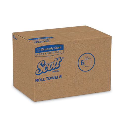 Essential Hard Roll Towels For Business, 1-ply, 8" X 800 Ft, 1.5" Core, Natural, 12 Rolls/carton