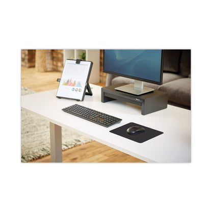 Ultra Thin Mouse Pad With Microban Protection, 9 X 7, Black