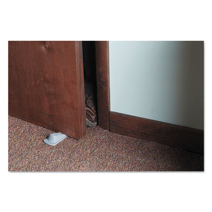 Big Foot Doorstop, No Slip Rubber Wedge, 2.25w X 4.75d X 1.25h, Gray, 2/pack