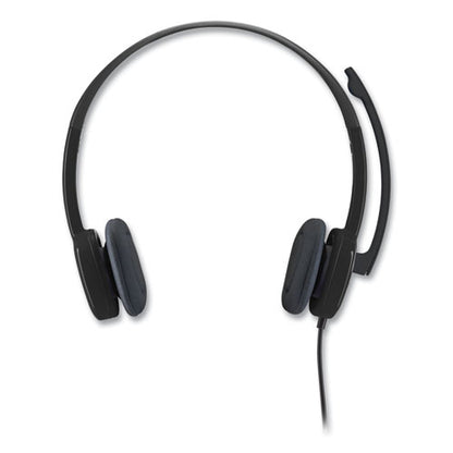 H151 Binaural Over The Head Headset, Black