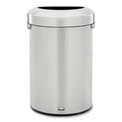 Refine Series Waste Receptacle, 21 Gal, Plastic/stainless Steel