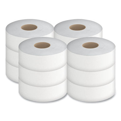 Jumbo Bath Tissue, Septic Safe, 2-ply, White, 3.5" X 750 Ft, 12/carton