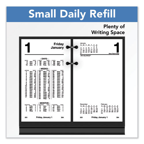 Financial Desk Calendar Refill, 3.5 X 6, White Sheets, 12-month (jan To Dec): 2024