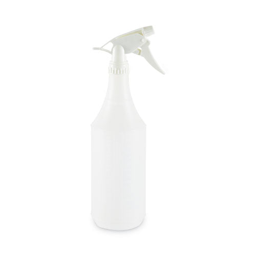 Embossed Spray Bottle, 32 Oz, Clear, 24/carton