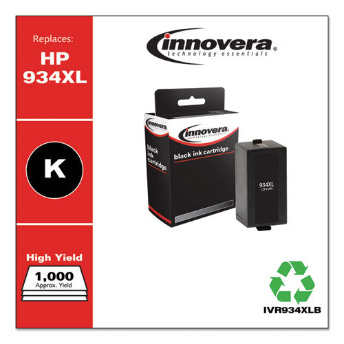 Remanufactured Black High-yield Ink, Replacement For 934xl (c2p23an), 1,000 Page-yield