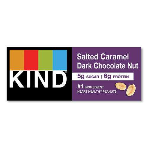 Nuts And Spices Bar, Salted Caramel And Dark Chocolate Nut, 1.4 Oz, 12/pack