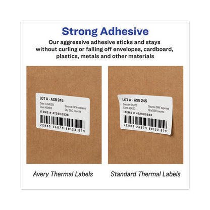 Multipurpose Thermal Labels, 4 X 6, White, 220/roll