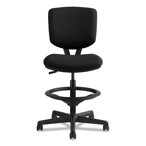 Volt Series Adjustable Task Stool, Supports Up To 275 Lb, 22.88" To 32.38" Seat Height, Black