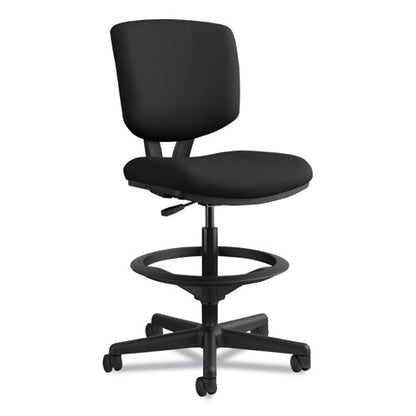 Volt Series Adjustable Task Stool, Supports Up To 275 Lb, 22.88" To 32.38" Seat Height, Black