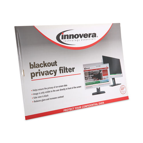 Blackout Privacy Filter For 27" Widescreen Flat Panel Monitor, 16:9 Aspect Ratio