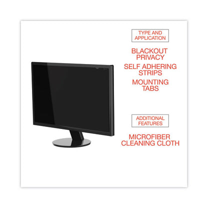 Blackout Privacy Filter For 27" Widescreen Flat Panel Monitor, 16:9 Aspect Ratio