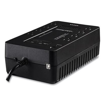 St625u Standby Ups Battery Backup, 8 Outlets, 625 Va, 890 J