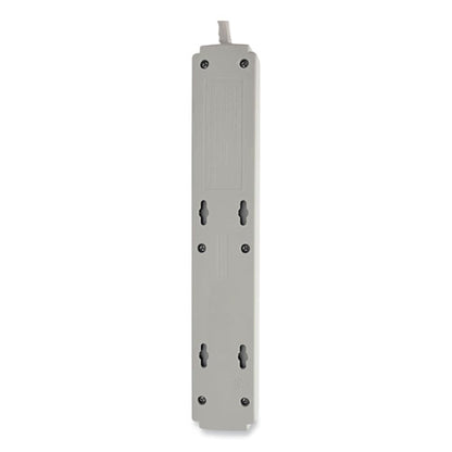 Protect It! Surge Protector, 6 Ac Outlets, 4 Ft Cord, 790 J, Light Gray