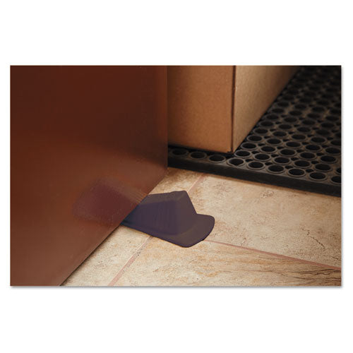 Giant Foot Doorstop, No-slip Rubber Wedge, 3.5w X 6.75d X 2h, Brown