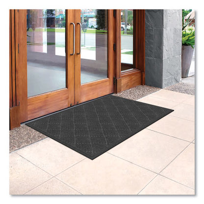 Ecomat Crosshatch Entry Mat, 36 X 60, Charcoal