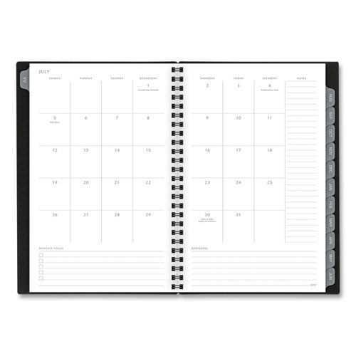 Elevation Academic Weekly/monthly Planner, 8.5 X 5.5, Black Cover, 12-month (july To June): 2023 To 2024