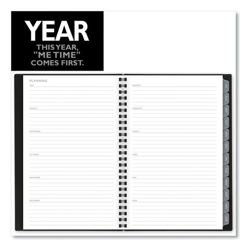 Elevation Academic Weekly/monthly Planner, 8.5 X 5.5, Black Cover, 12-month (july To June): 2023 To 2024