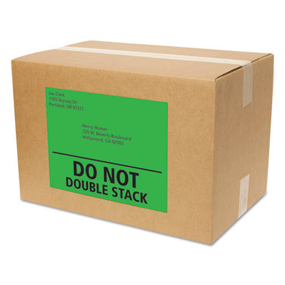 High-visibility Permanent Laser Id Labels, 8.5 X 11, Neon Green, 100/box