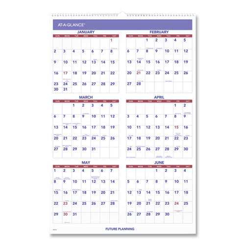 Monthly Wall Calendar With Ruled Daily Blocks, 20 X 30, White Sheets, 12-month (jan To Dec): 2024