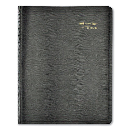 Essential Collection Weekly Appointment Book In Columnar Format, 11 X 8.5, Black Cover, 12-month (jan To Dec): 2024