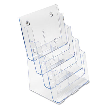 4-compartment Docuholder, Magazine Size, 9.38w X 7d X 13.63h, Clear, Ships In 4-6 Business Days