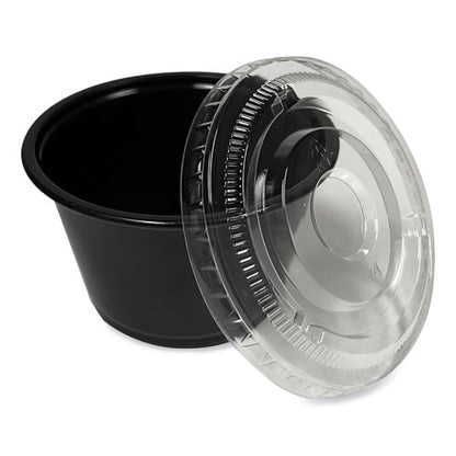 Souffle/portion Cups, 4 Oz, Polypropylene, Black, 2,500/carton