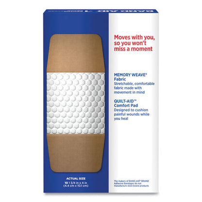 Flexible Fabric Extra Large Adhesive Bandages, 1.75 X 4, 10/box