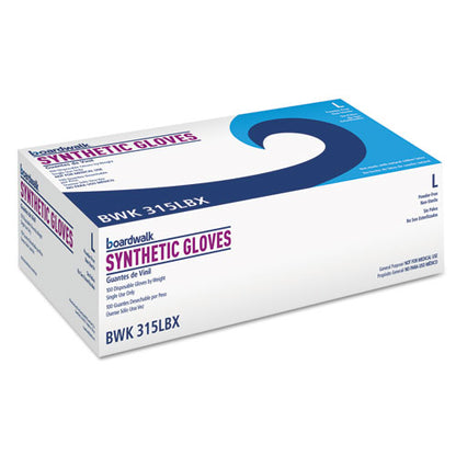 Powder-free Synthetic Vinyl Gloves, Large, Cream, 4 Mil, 1,000/carton