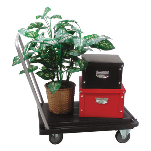 Heavy-duty Platform Cart, 300 Lb Capacity, 21 X 32.5 X 37.5, Black