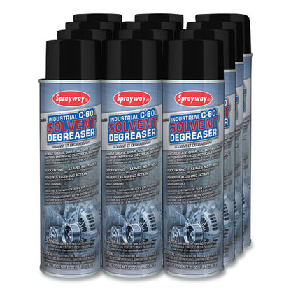 C-60 Industrial Solvent Degreaser, 20 Oz, Dozen