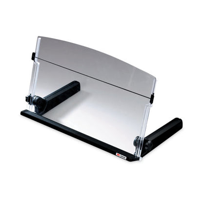 In-line Freestanding Copyholder, 300 Sheet Capacity, Plastic, Black/clear