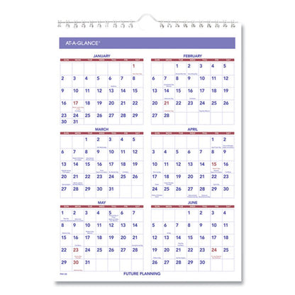 Monthly Wall Calendar With Ruled Daily Blocks, 8 X 11, White Sheets, 12-month (jan To Dec): 2024