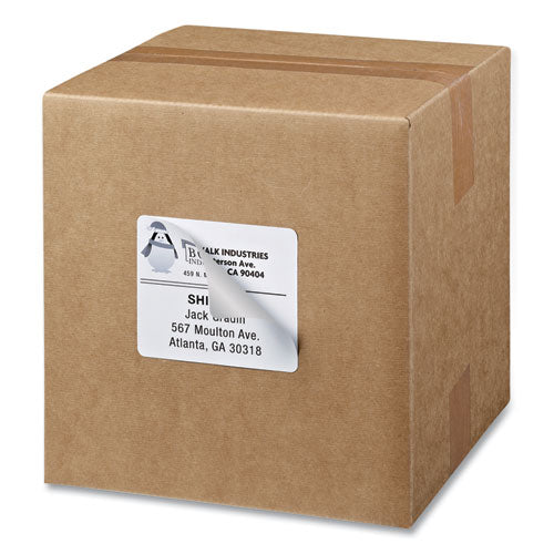 Shipping Labels W/ Trueblock Technology, Inkjet Printers, 3.33 X 4, White, 6/sheet, 100 Sheets/box