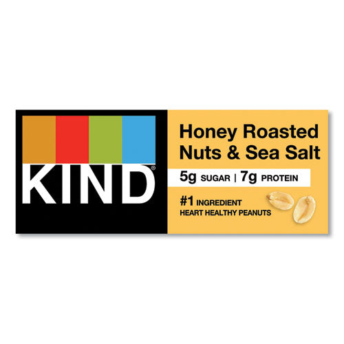 Nuts And Spices Bar, Honey Roasted Nuts/sea Salt, 1.4 Oz Bar, 12/box