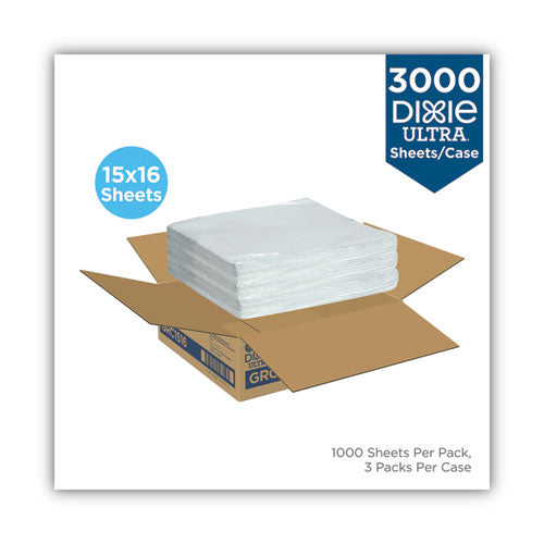 All-purpose Food Wrap, Dry Wax Paper, 15 X 16, White, 1,000/carton