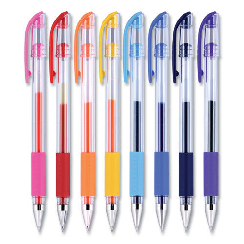 Gel Pen, Stick, Ultra-fine 0.38 Mm, Assorted Ink And Barrel Colors, 8/pack