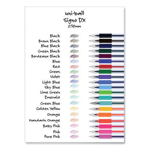 Gel Pen, Stick, Ultra-fine 0.38 Mm, Assorted Ink And Barrel Colors, 8/pack