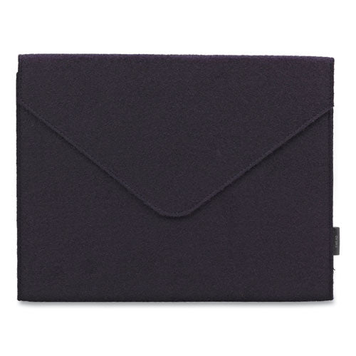 Soft Touch Cloth Expanding Files, 2" Expansion, 1 Section, Snap Closure, Letter Size, Dark Blue