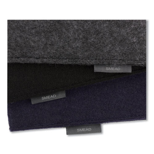 Soft Touch Cloth Expanding Files, 2" Expansion, 1 Section, Snap Closure, Letter Size, Dark Blue