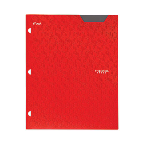 Two-pocket Stay-put Plastic Folder, 11 X 8.5, Assorted, 4/pack