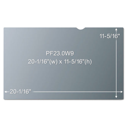 Frameless Blackout Privacy Filter For 23" Widescreen Flat Panel Monitor, 16:9 Aspect Ratio