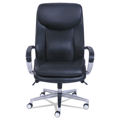 Commercial 2000 Big/tall Executive Chair, Lumbar, Supports 400 Lb, 20.25" To 23.25" Seat Height, Black Seat/back, Silver Base