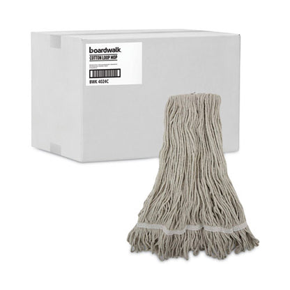 Pro Loop Web/tailband Wet Mop Head, Cotton, 12/carton