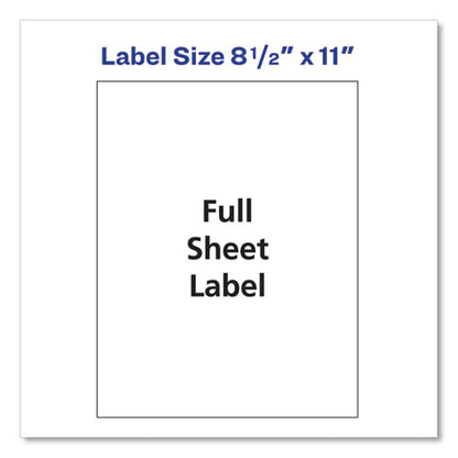 Shipping Labels With Trueblock Technology, Laser Printers, 8.5 X 11, White, 25/pack