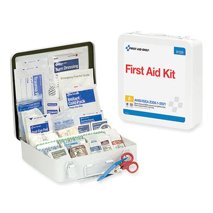 Ansi 2021 Type Iii First Aid Kit For 50 People, 184 Pieces, Metal Case